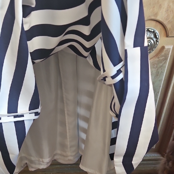 Kate Spade Never Worn New With Tags Size 0 Navy and White Striped Mini Dress - Picture 14 of 16